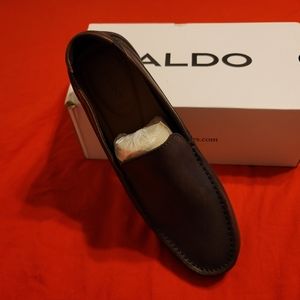 ALDO mens brown leather shoes size 9